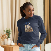 Load image into Gallery viewer, Blue Santa Merry Christmas Hooded long-sleeve tee