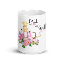 Load image into Gallery viewer, Fall In Love with Sparkle White glossy mug