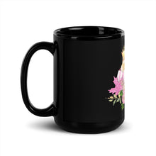 Load image into Gallery viewer, Fall in Love with Sparkle Black Glossy Mug
