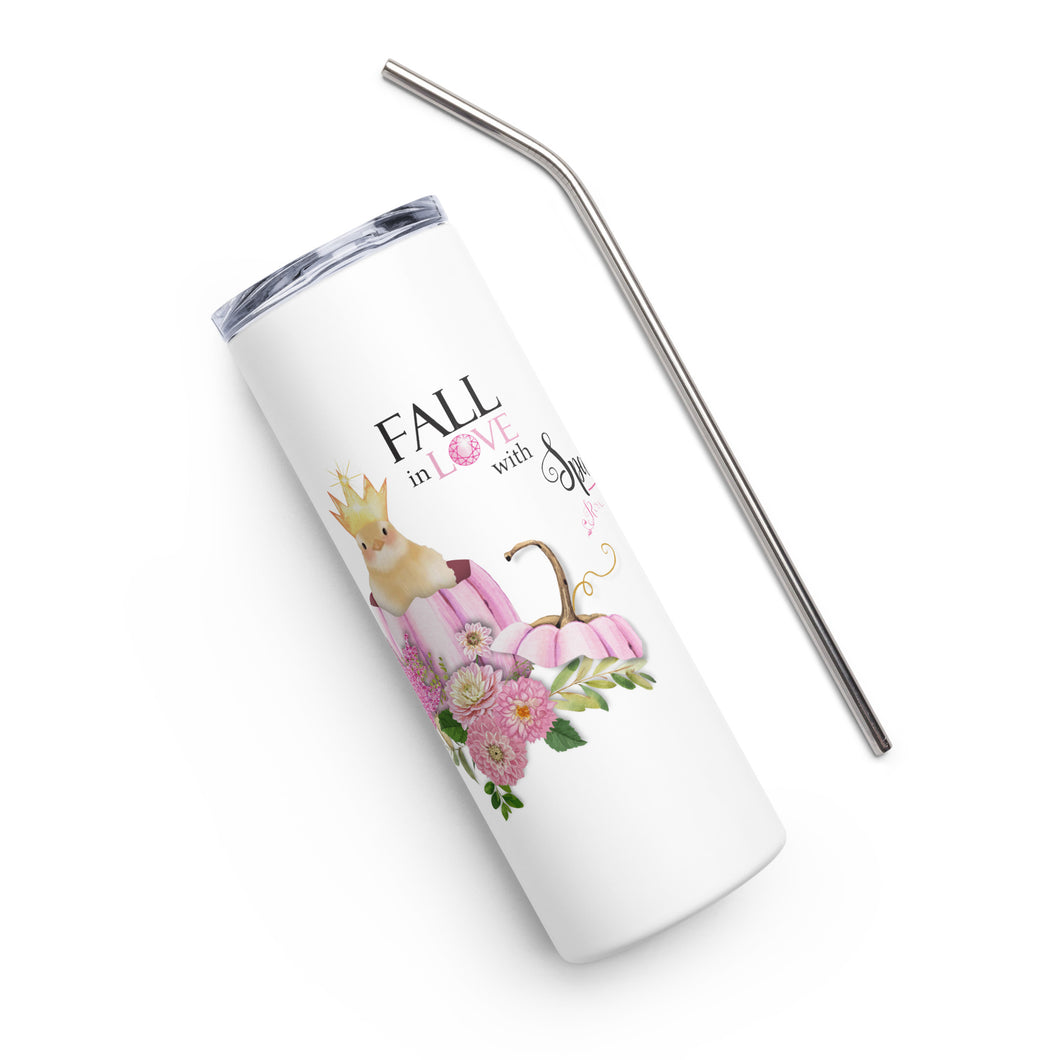 Fall in Love with Sparkle Stainless Steel Tumbler